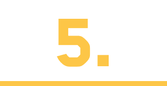 Number 5 with line